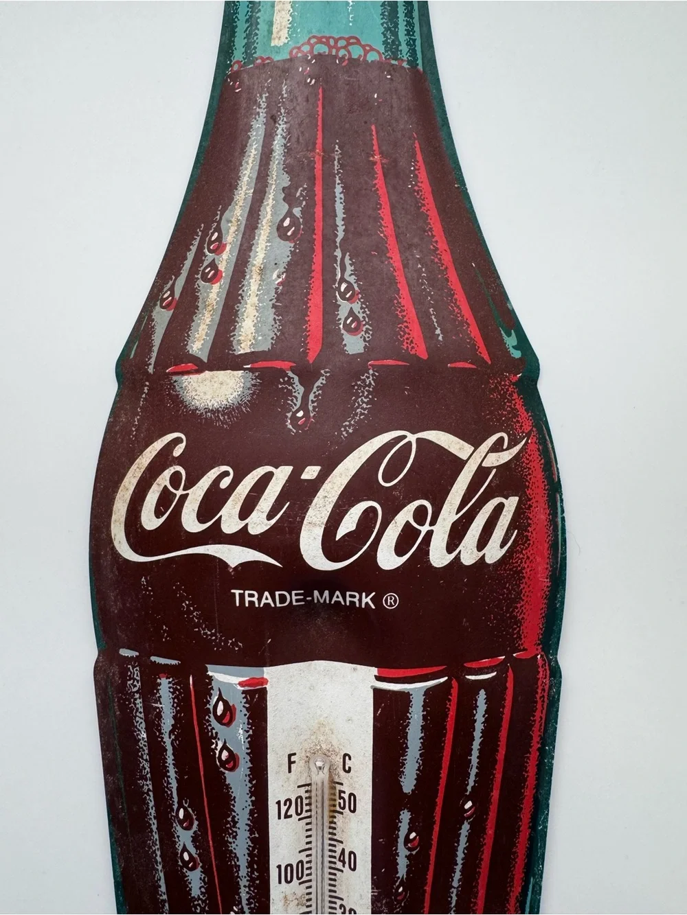 Vintage Coca-Cola Brand Bottle Shaped Taylor 859 Thermometer